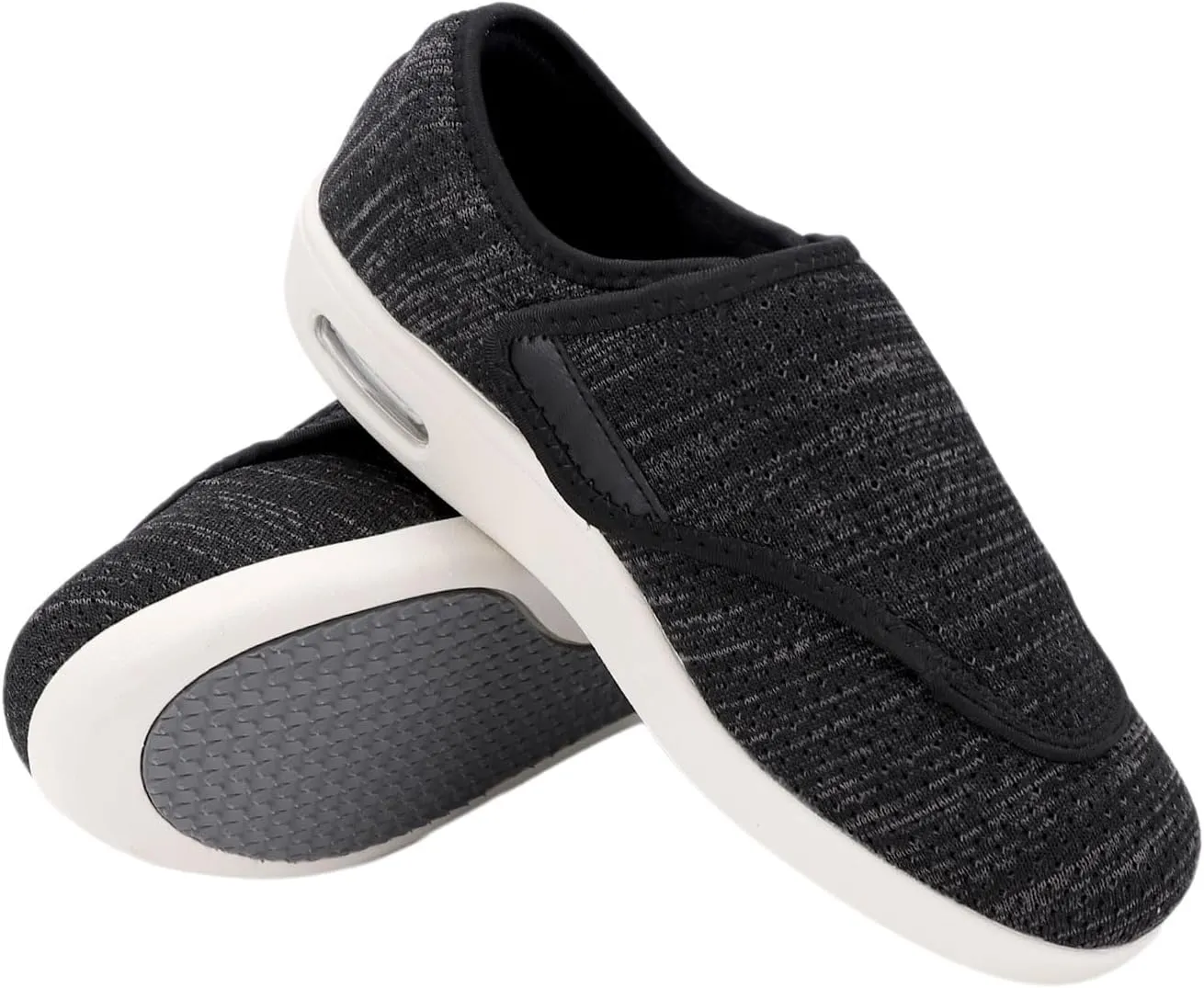 Men's Diabetic Shoes, Lightweight Wide Width Walking Sneakers with Adjustable Closures for Diabetic Edema Plantar Fasciitis Bunions Arthritis Swollen Feet
