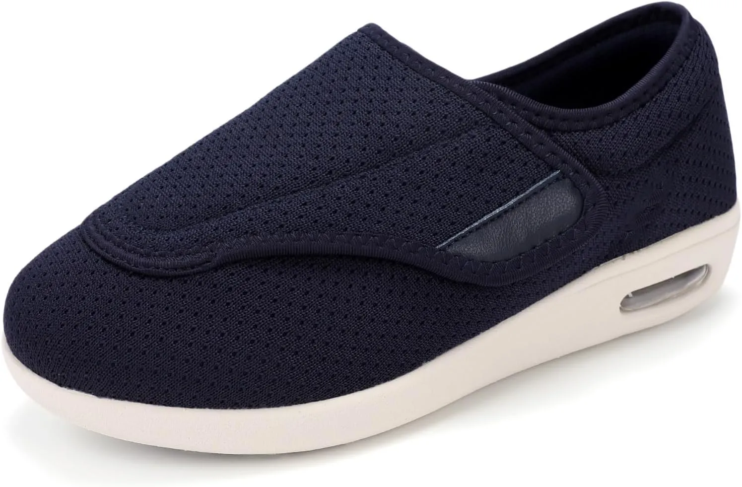 Men's Diabetic Shoes, Lightweight Wide Width Walking Sneakers with Adjustable Closures for Diabetic Edema Plantar Fasciitis Bunions Arthritis Swollen Feet