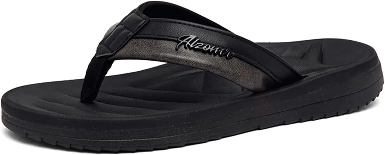 Men's Flip Flop with Arch Support Comfort Beach Thong Sandals Lightweight Non Slip Sole Durable Walking Summer Orthotic Slipppers Indoor and Outdoor