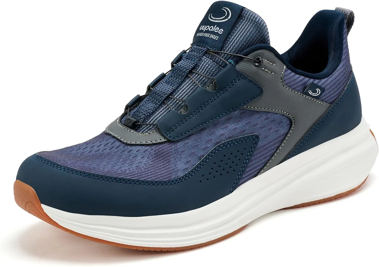 Men's Hands Free Shoes – Slip-On Sneakers with Innovative Design No-Tie Laces No-Bend Convenience Walking Shoes for Men