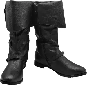 Men's Medieval Boots Renaissance Pirate Costume Boots Faux Leather Boots Halloween Viking Cosplay Shoes