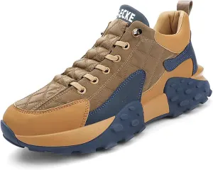 Men's Orthopedic Comfort Sneakers 2024 Casual Waterproof Walking Tennis Slip on Wide Shoes Lightweight Non Slip Breathable Platform Shoe