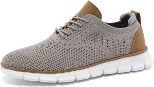 Men's Oxfords Business Shoes Fashion Mesh Casual Dress Walking Sneakers Comfortable Lightweight Soft Sole