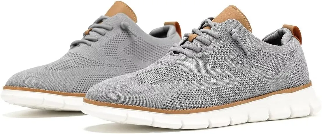 Men's Oxfords Business Shoes Fashion Mesh Casual Dress Walking Sneakers Comfortable Lightweight Soft Sole