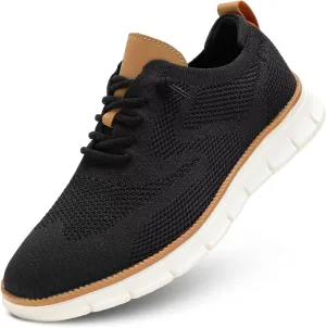 Men's Oxfords Business Shoes Fashion Mesh Casual Dress Walking Sneakers Comfortable Lightweight Soft Sole