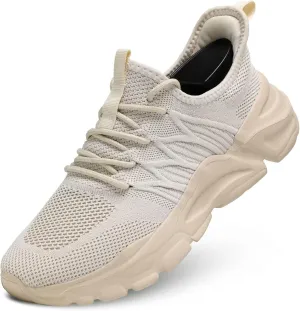 Mens Running Shoes Slip-on Walking Tennis Sneakers Lightweight Breathable Casual Soft Sole Mesh Workout Sports Shoes
