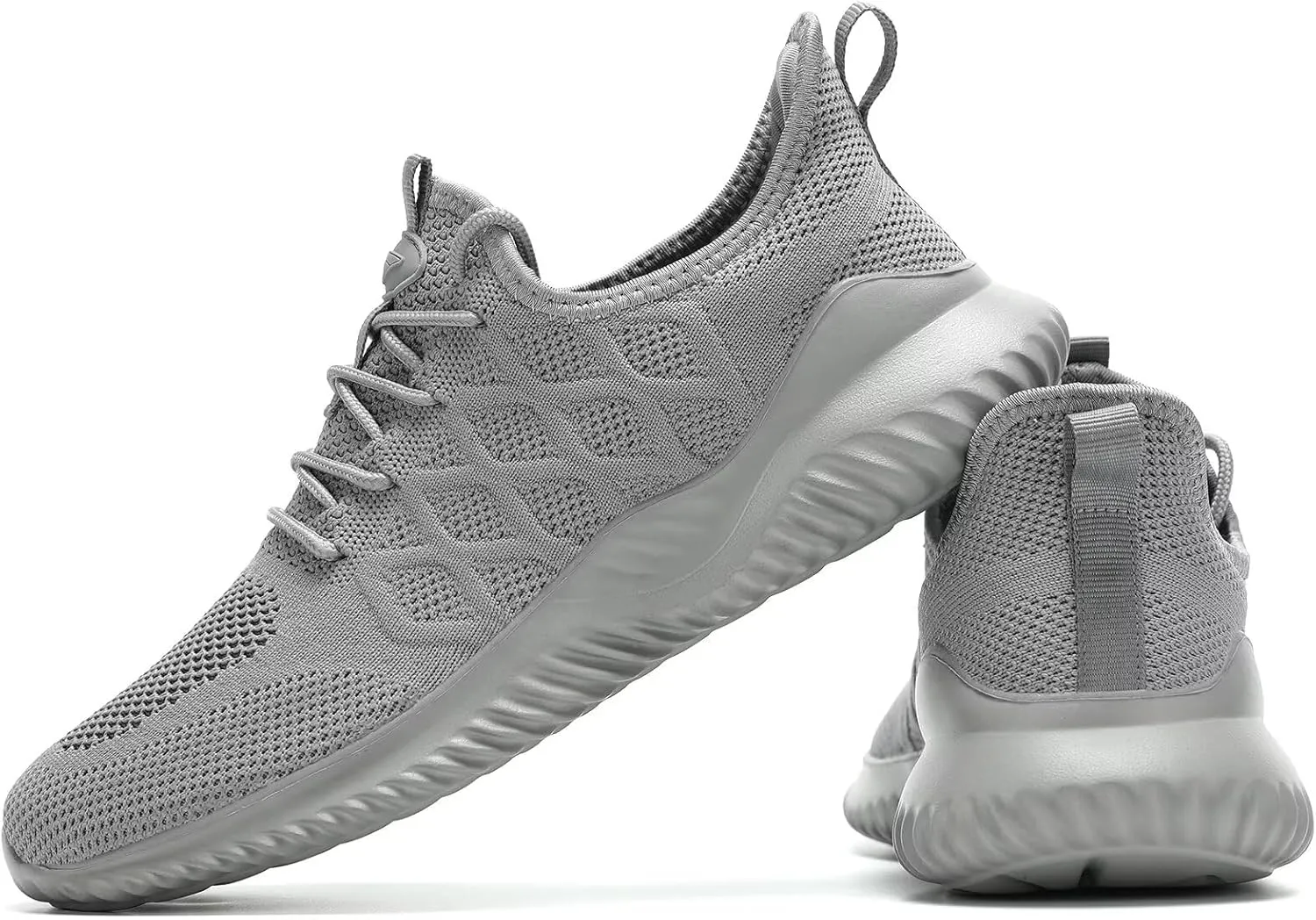 Mens Running Shoes Slip-on Walking Tennis Sneakers Mesh Lightweight Breathable Casual Soft Sole Work Shoes