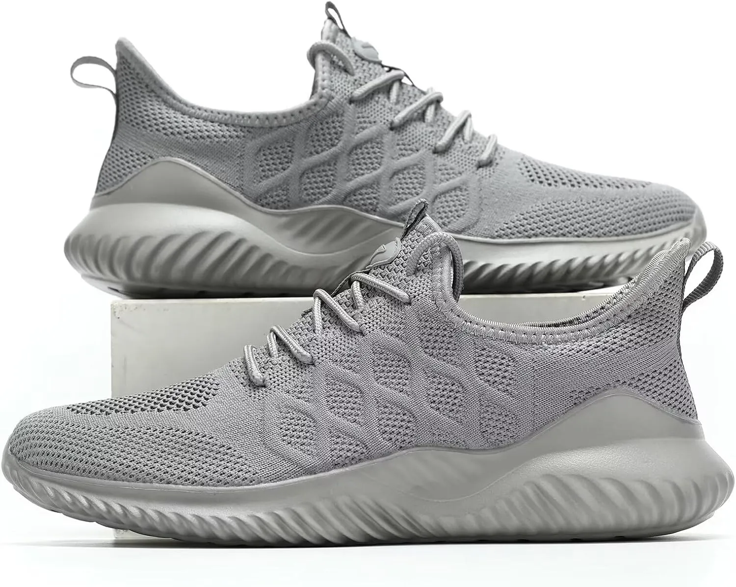 Mens Running Shoes Slip-on Walking Tennis Sneakers Mesh Lightweight Breathable Casual Soft Sole Work Shoes