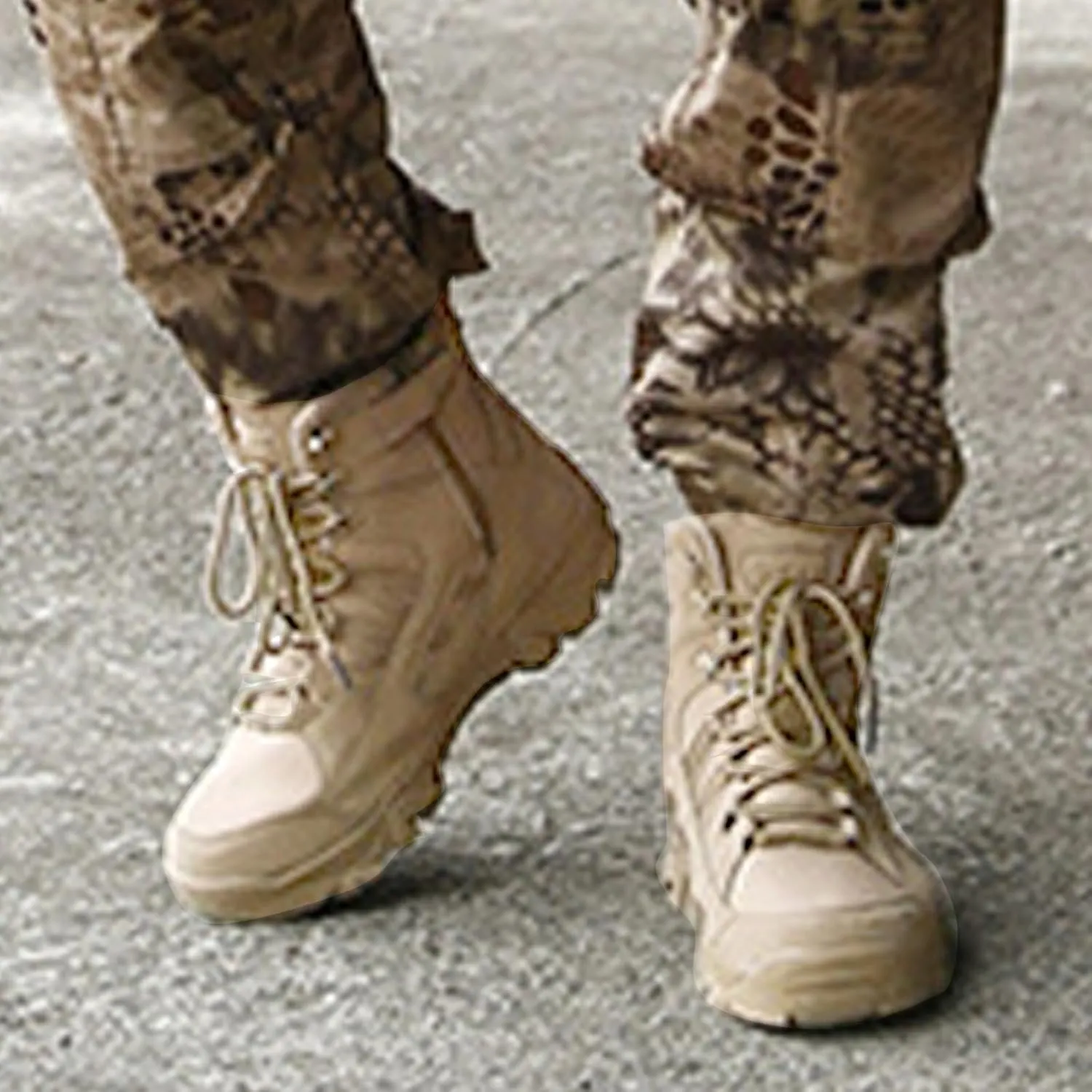 Men's Shoes High Top Lace Up Casual Shoes Outdoor Climbing Desert Boots Short Boots Knee High Men Work