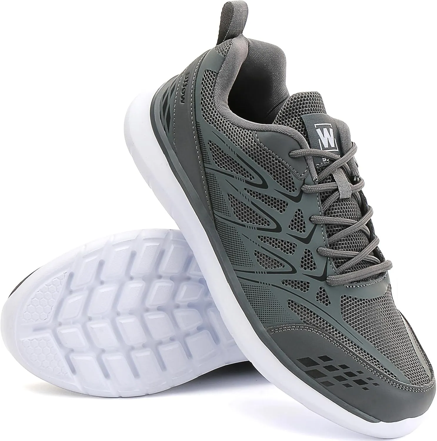 Men's Slip On Walking Shoes Mesh Tennis Shoe Non Slip Running Shoes Gym Workout Lightweight Breathable Sneakers