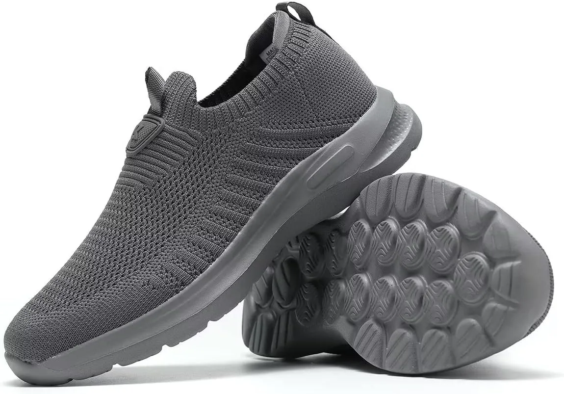 Mens Walking Shoes Lightweight Breathe Mesh Running Shoes Slip On Fashion Tennis Sneakers Comfort Gym Workout Zapatos de Hombre