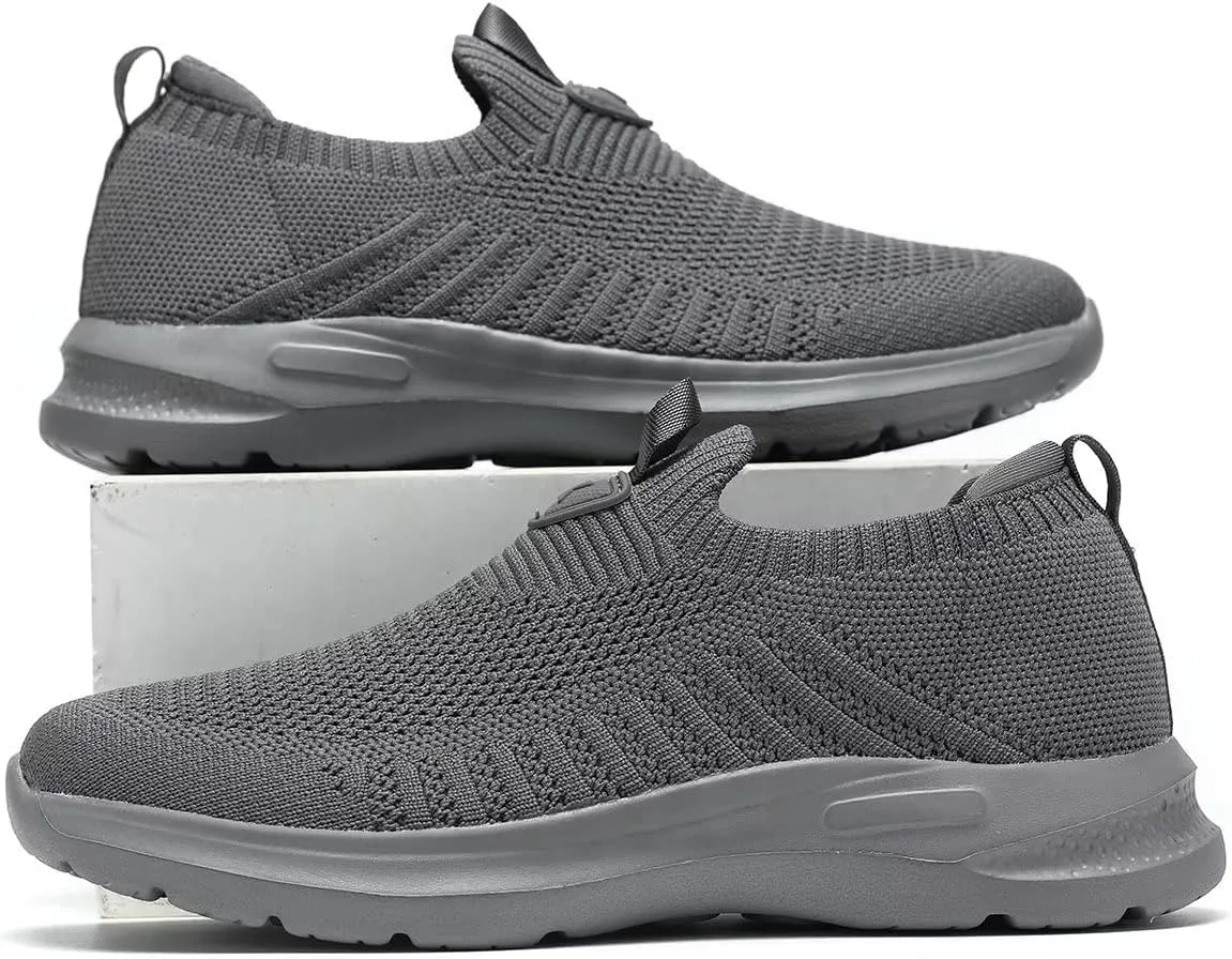 Mens Walking Shoes Lightweight Breathe Mesh Running Shoes Slip On Fashion Tennis Sneakers Comfort Gym Workout Zapatos de Hombre