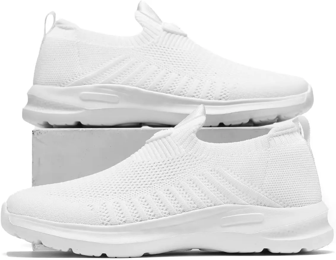 Mens Walking Shoes Lightweight Breathe Mesh Running Shoes Slip On Fashion Tennis Sneakers Comfort Gym Workout Zapatos de Hombre