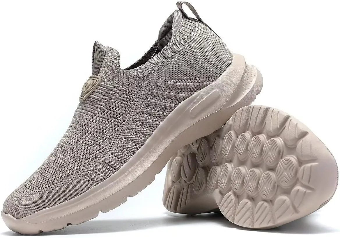 Mens Walking Shoes Lightweight Breathe Mesh Running Shoes Slip On Fashion Tennis Sneakers Comfort Gym Workout Zapatos de Hombre