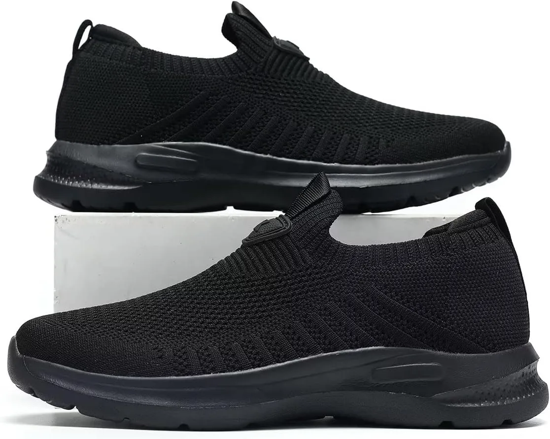 Mens Walking Shoes Lightweight Breathe Mesh Running Shoes Slip On Fashion Tennis Sneakers Comfort Gym Workout Zapatos de Hombre