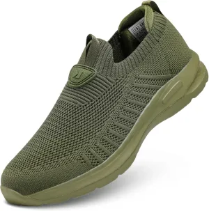 Mens Walking Shoes Lightweight Breathe Mesh Running Shoes Slip On Fashion Tennis Sneakers Comfort Gym Workout Zapatos de Hombre