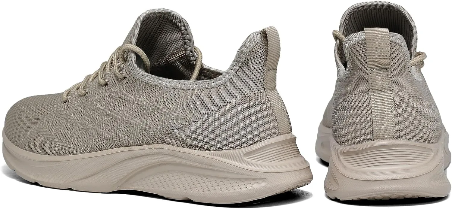 Mens Walking Shoes Lightweight Mesh Running Shoes Fashion Tennis Sneakers Comfort Gym Workout Soft Sole