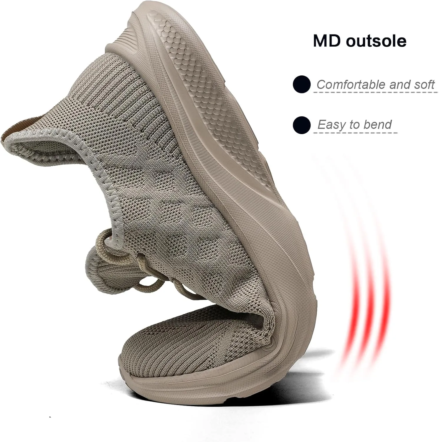 Mens Walking Shoes Lightweight Mesh Running Shoes Fashion Tennis Sneakers Comfort Gym Workout Soft Sole