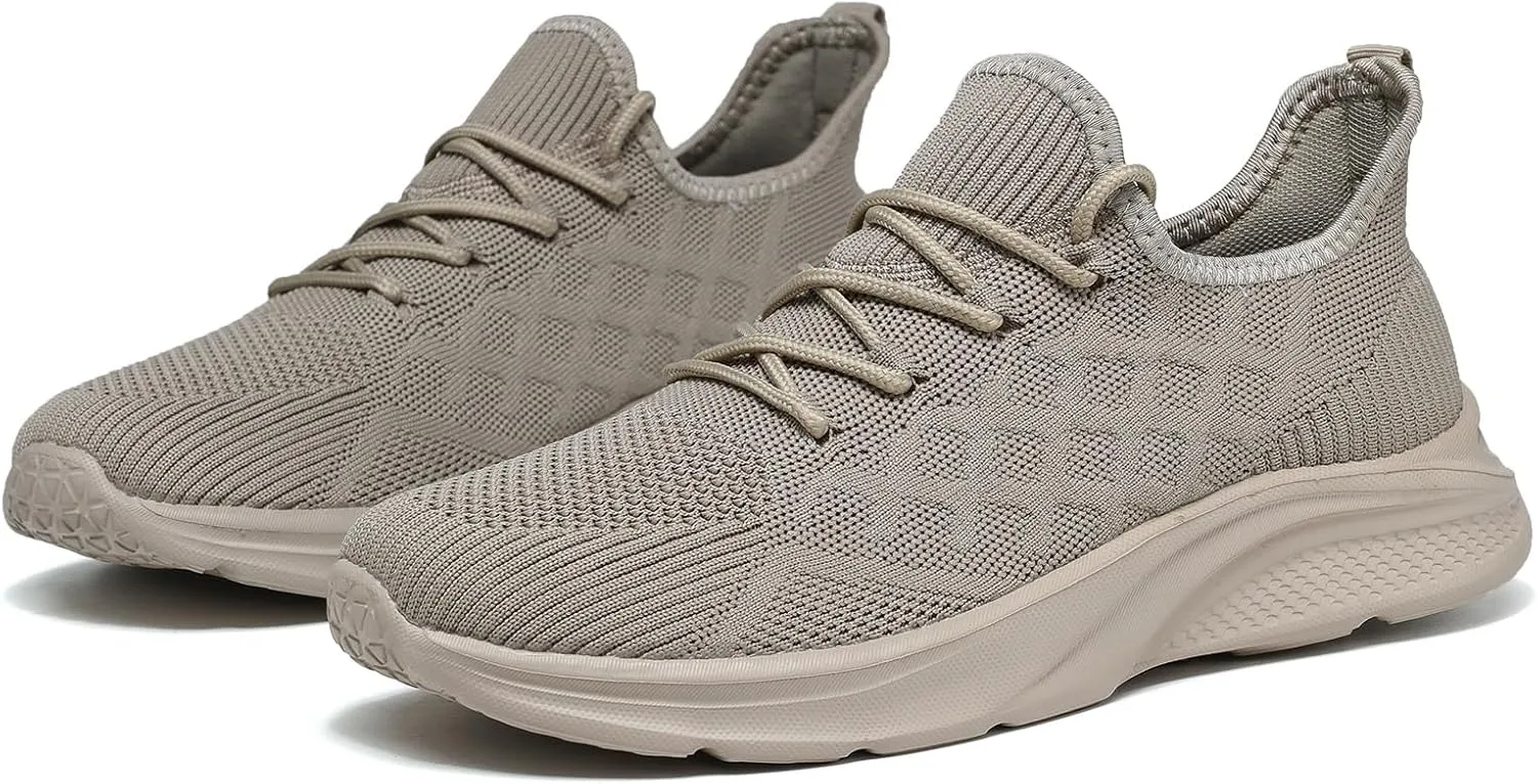 Mens Walking Shoes Lightweight Mesh Running Shoes Fashion Tennis Sneakers Comfort Gym Workout Soft Sole
