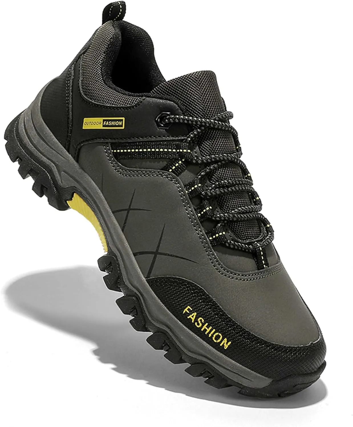 Mens Womens Anti Slip Wear Resistant Lace Up Hiking Boots Comfortable Breathable backpacking boots Rubber Soles Scenic Spots Tourist Boots Couple Park Walking Boots Rock Climbing Boots