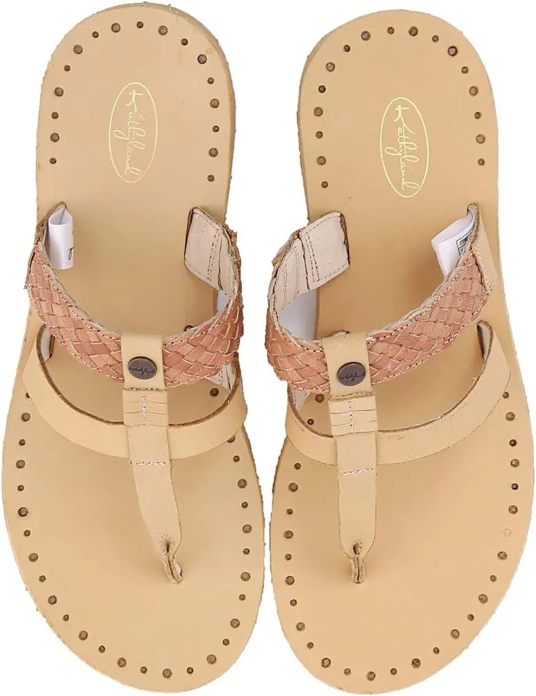 Millffy Womens Sheepskin Sandals Naked Thong Slippers Leather Sandel Home Bedroom Shoes Slides