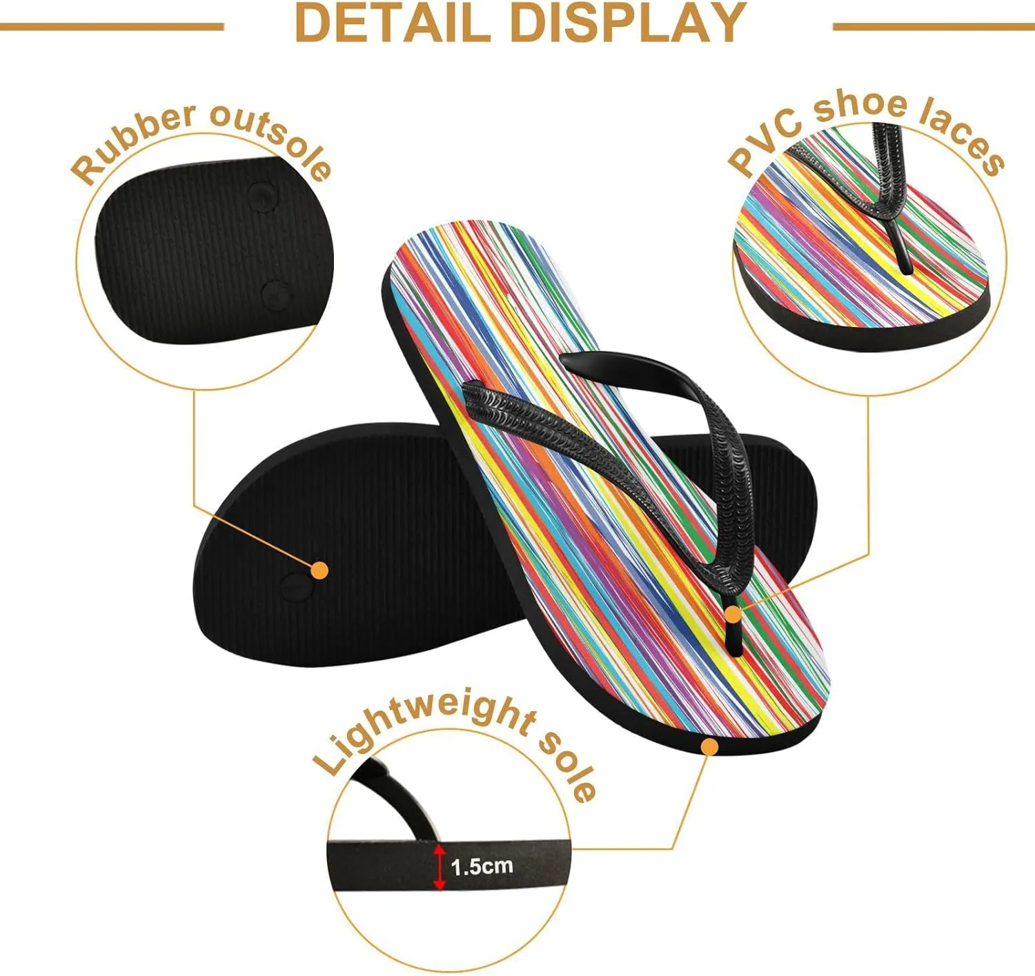 MNSRUU EVA Rubber Flip Flops for Men & Women,Unisex Sandals Soft Cushion Footbed Comfort flip-flops