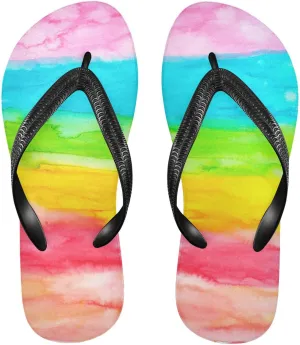 MNSRUU EVA Rubber Flip Flops for Men & Women,Unisex Sandals Soft Cushion Footbed Comfort flip-flops