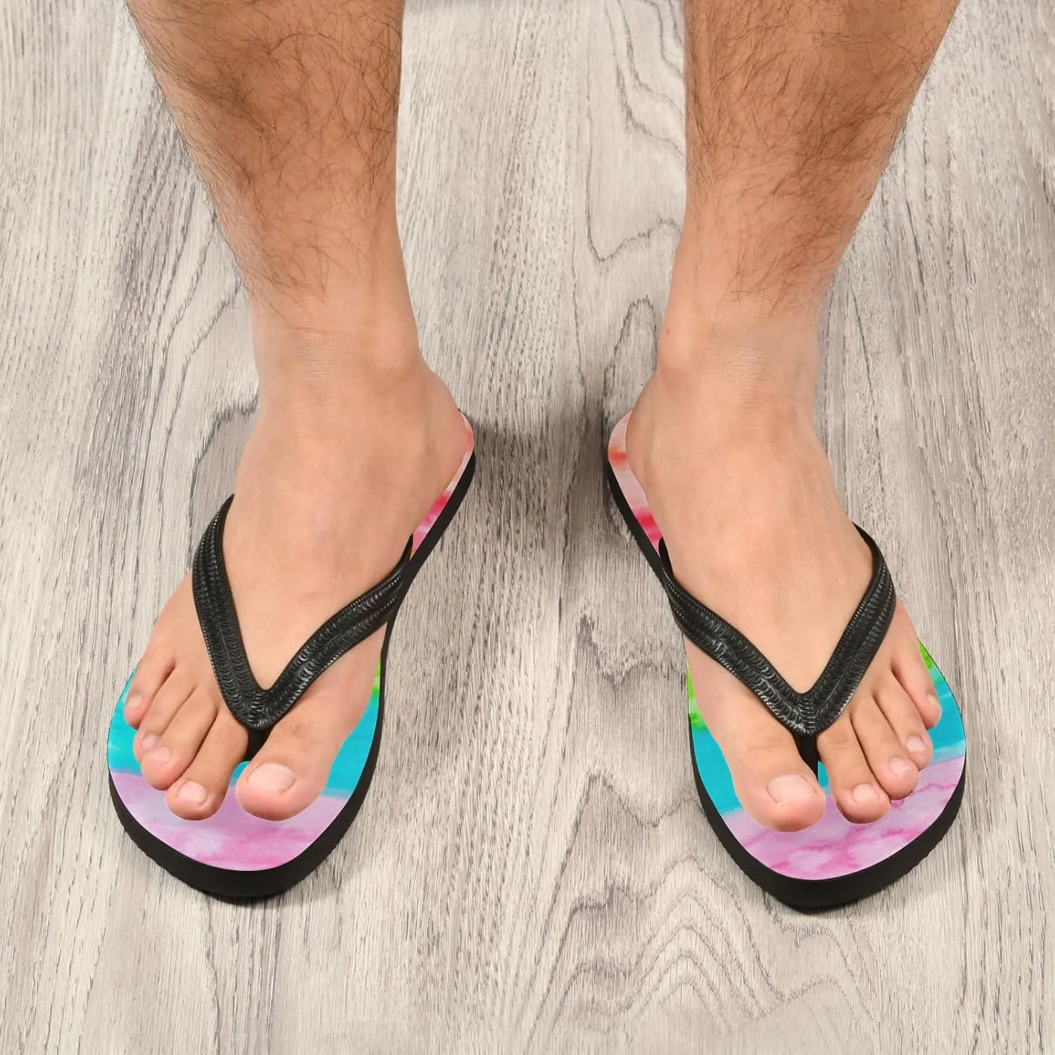 MNSRUU EVA Rubber Flip Flops for Men & Women,Unisex Sandals Soft Cushion Footbed Comfort flip-flops