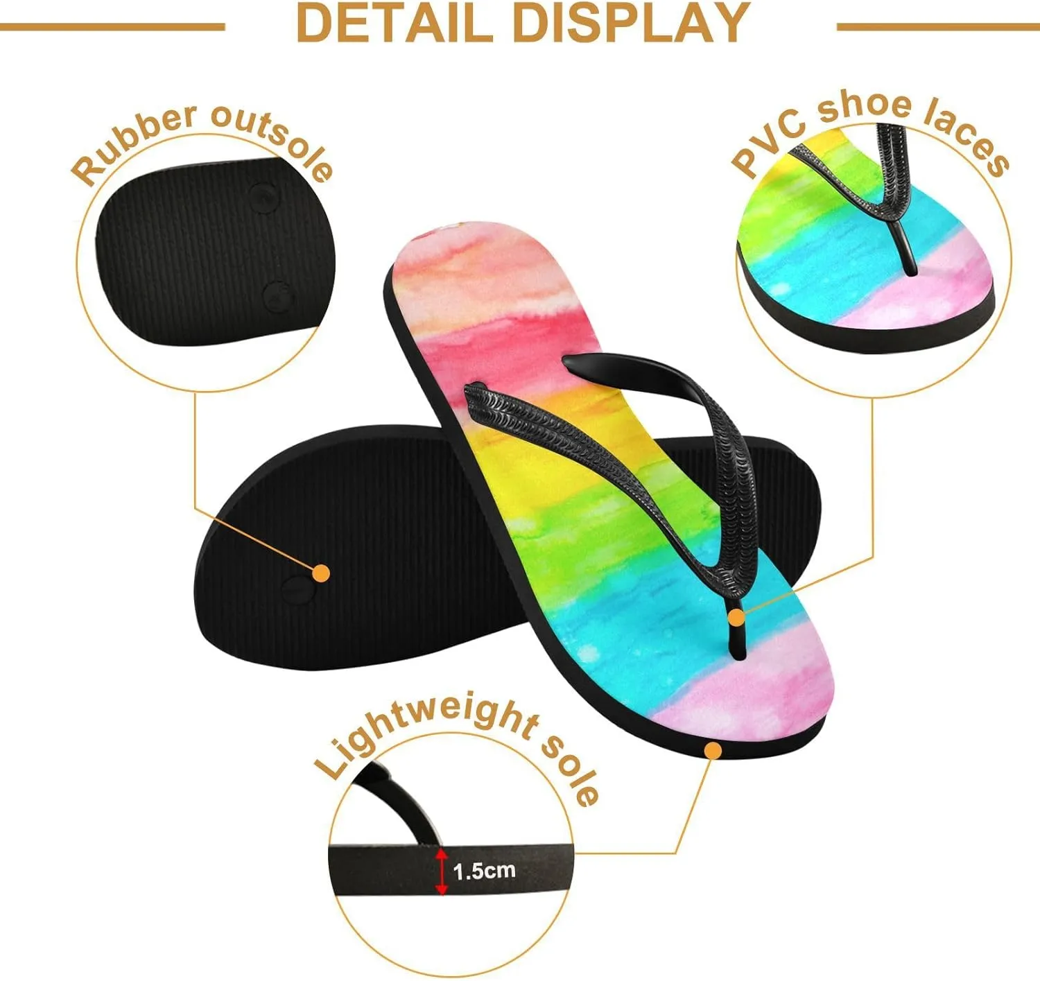 MNSRUU EVA Rubber Flip Flops for Men & Women,Unisex Sandals Soft Cushion Footbed Comfort flip-flops