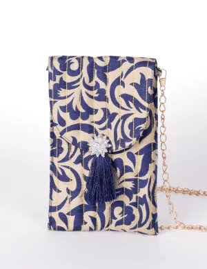 MOBILE PHONE POUCH WITH TASSEL