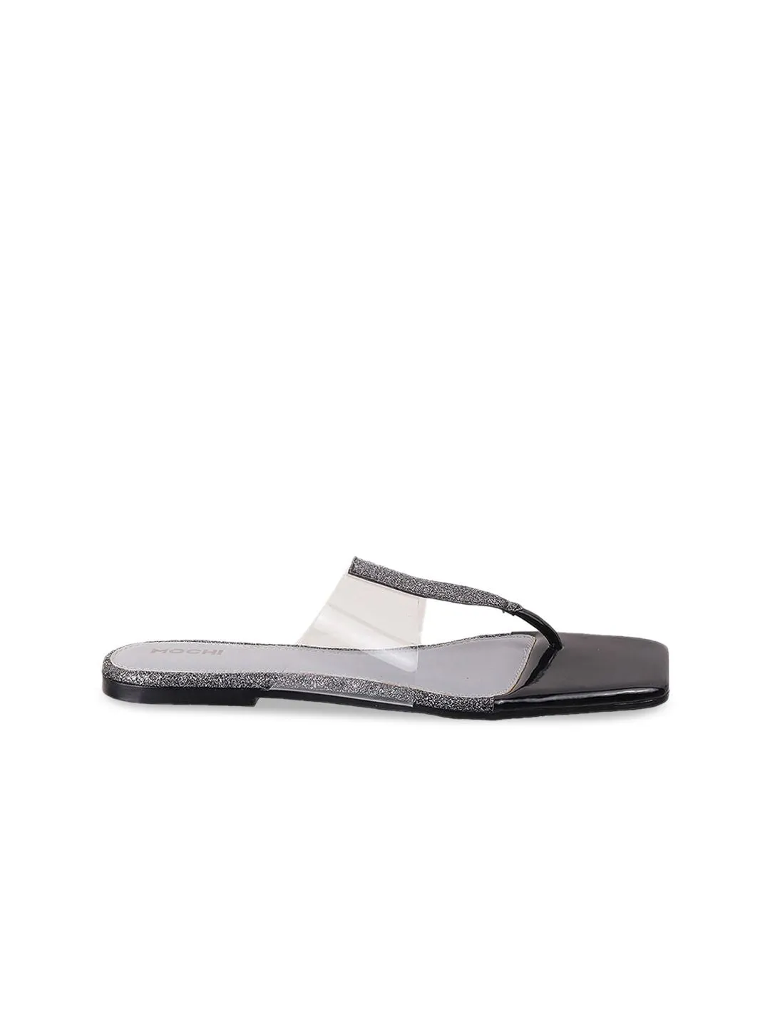 Mochi Shimmered Open Toe Flats