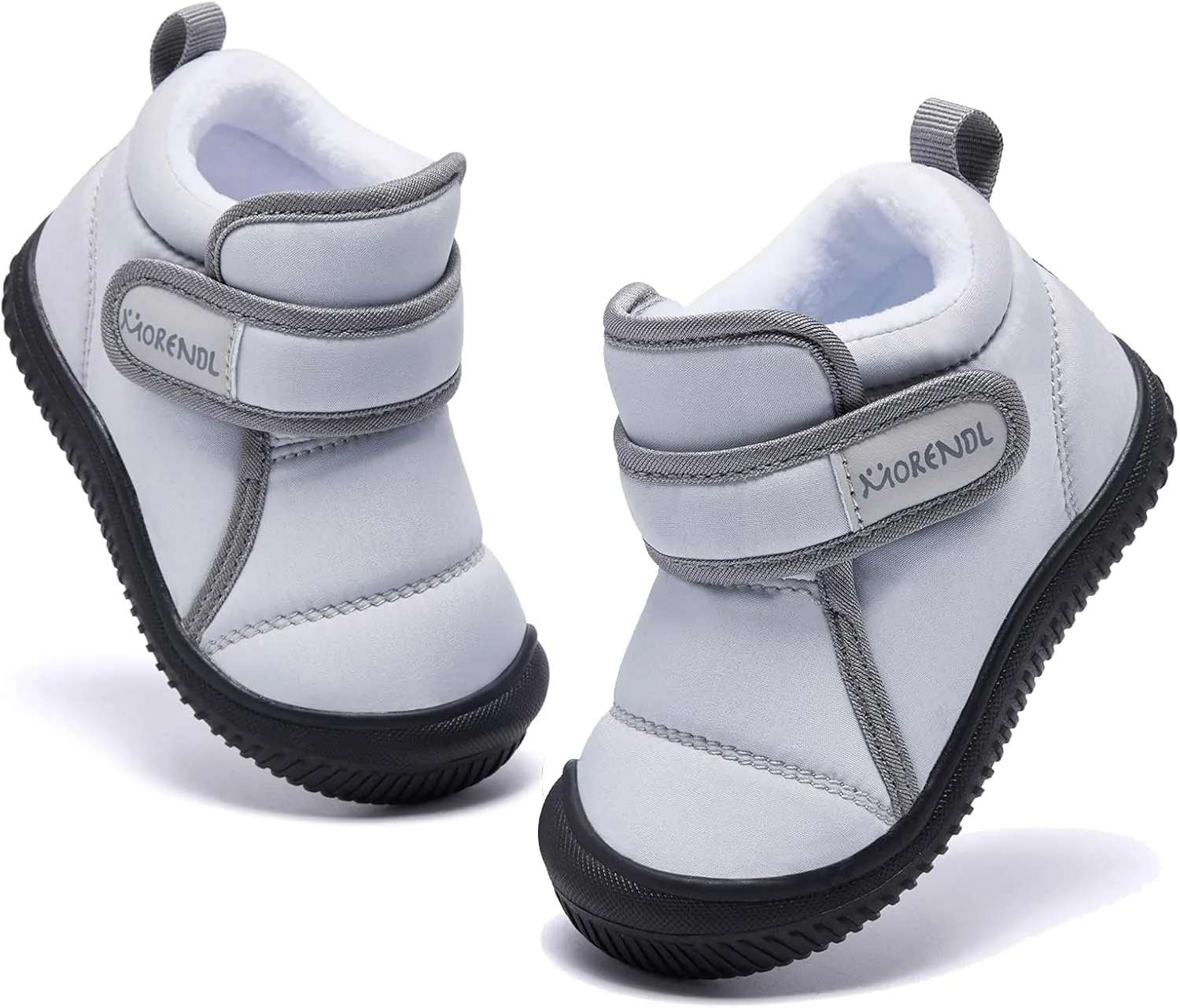 MORENDL Baby Winter Snow Boots for Infant Boys Girls Toddler Water-Resistant First Walker Shoes Warm Lining Soft Sole Anti-Slip Outdoor Booties