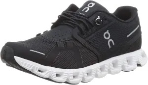 On Men's Cloud 5 Sneakers, Black/White, 9.5