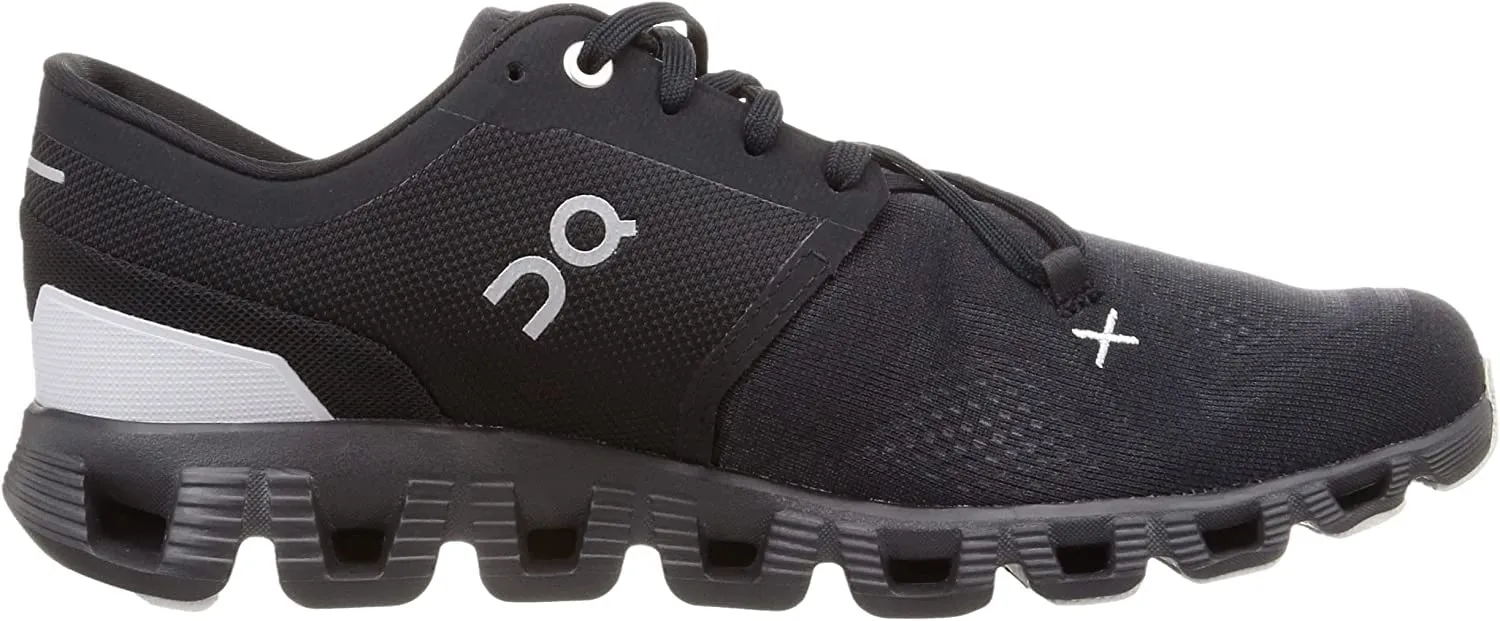 On Men's Cloud X 3 Sneakers, Black, 13 Medium US