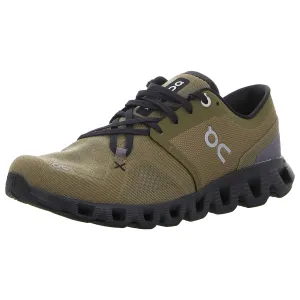 On Men's Cloud X 3 Sneakers, Hunter | Black, 8 Medium US