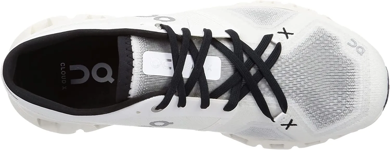 On Men's Cloud X 3 Sneakers, Ivory/Black, 13 Medium US