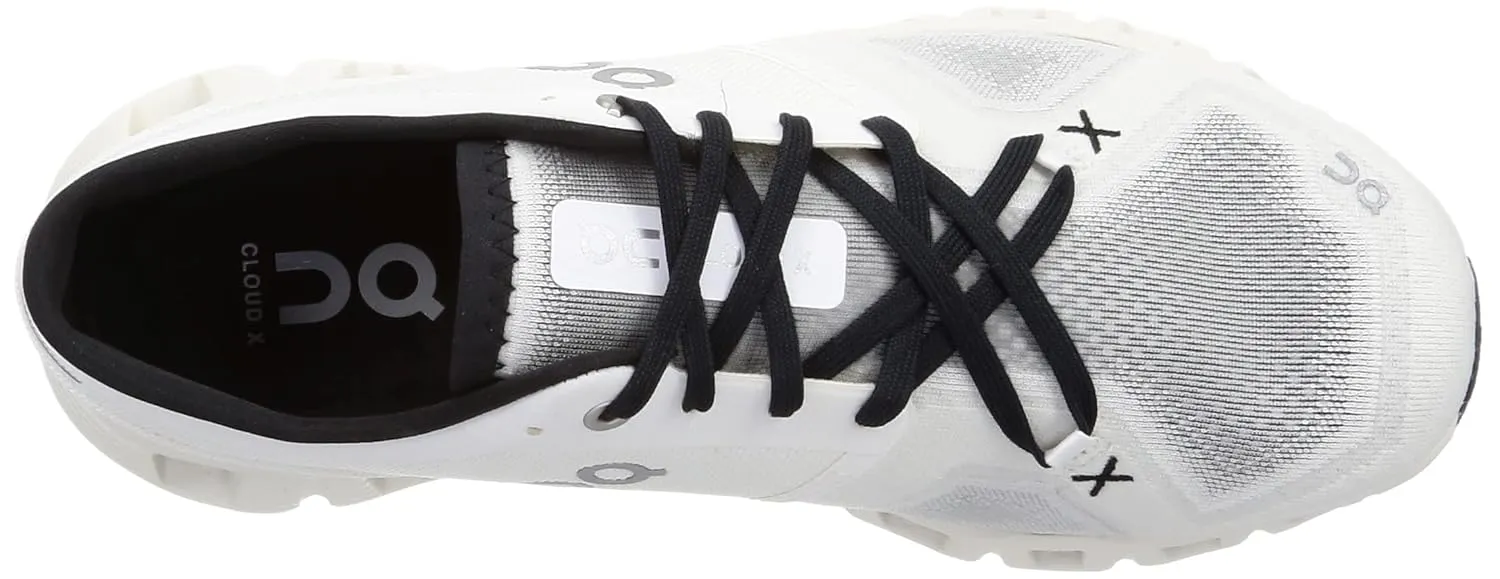 On Men's Cloud X 3 Sneakers, Ivory/Black, 9 Medium US