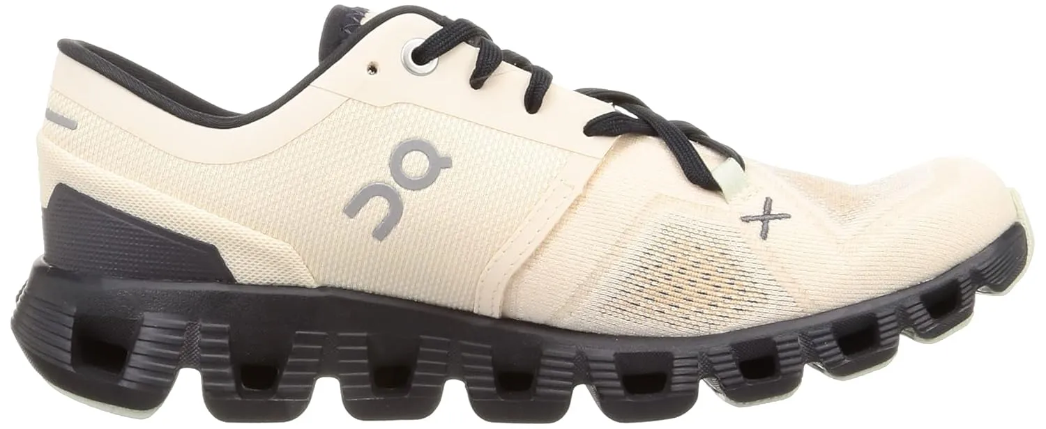On Women's Cloud X 3 Sneakers, Fawn/Magnet, 9