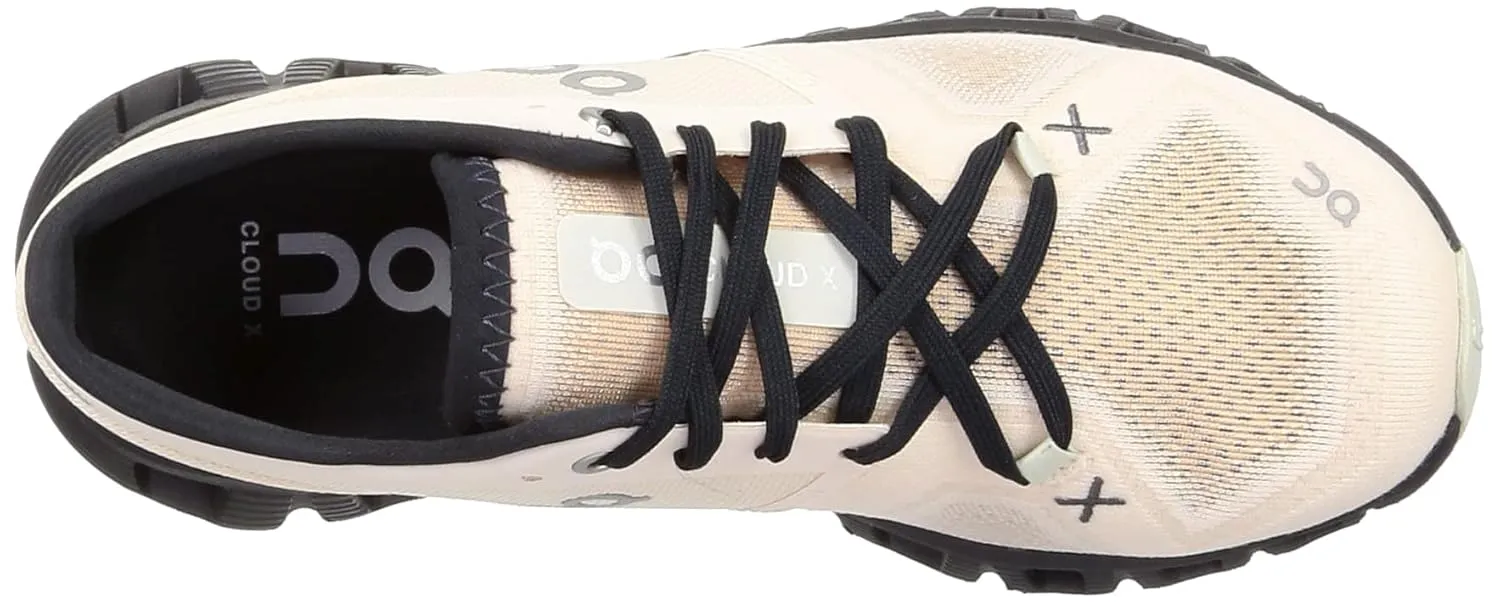 On Women's Cloud X 3 Sneakers, Fawn/Magnet, 9