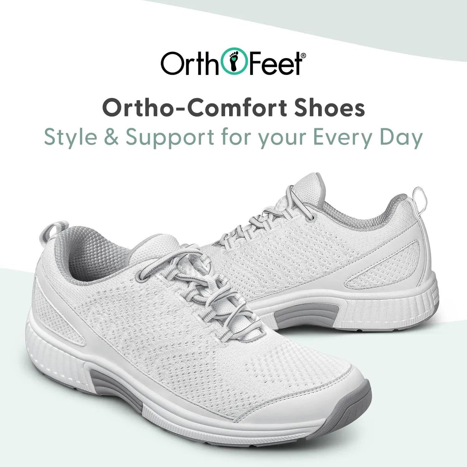 Orthofeet Women's Orthopedic Knit Coral Sneakers