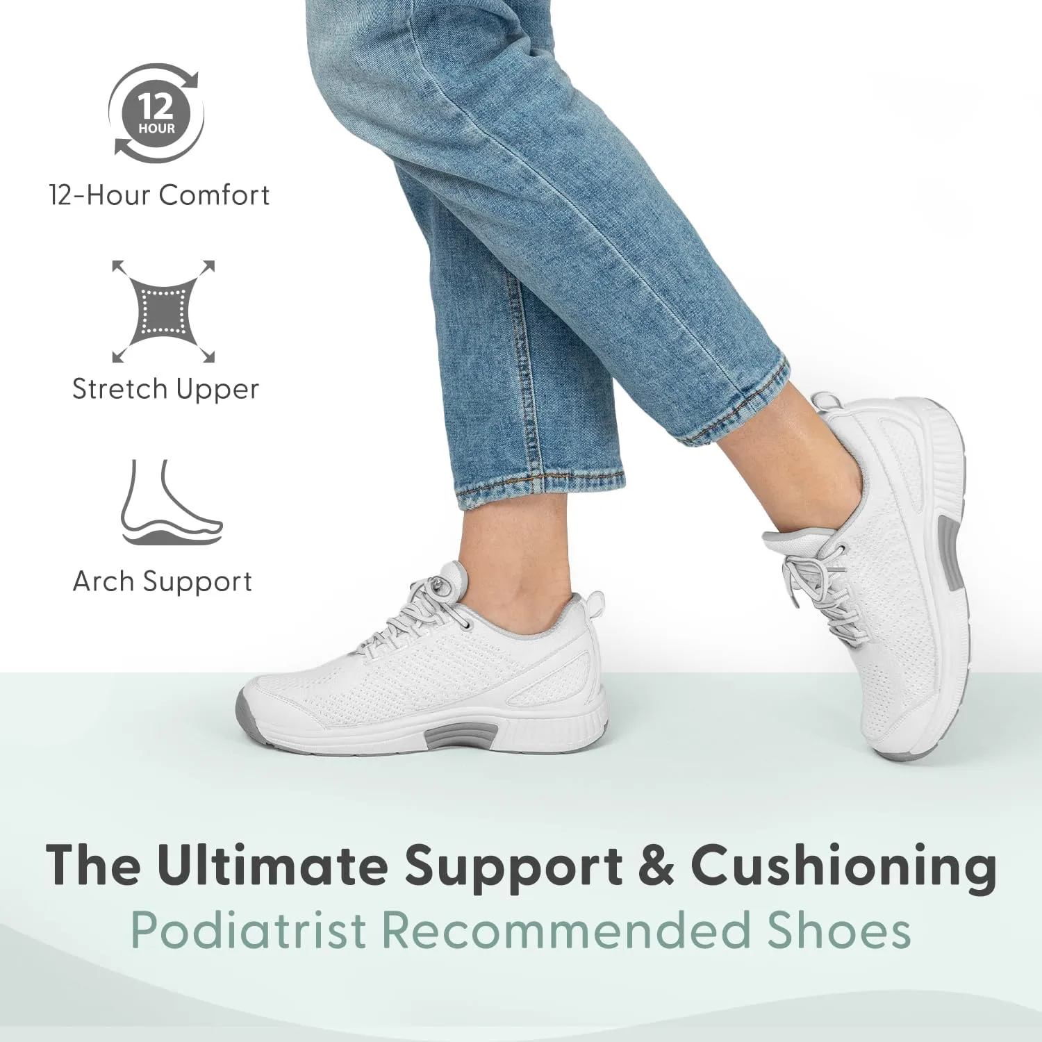 Orthofeet Women's Orthopedic Knit Coral Sneakers