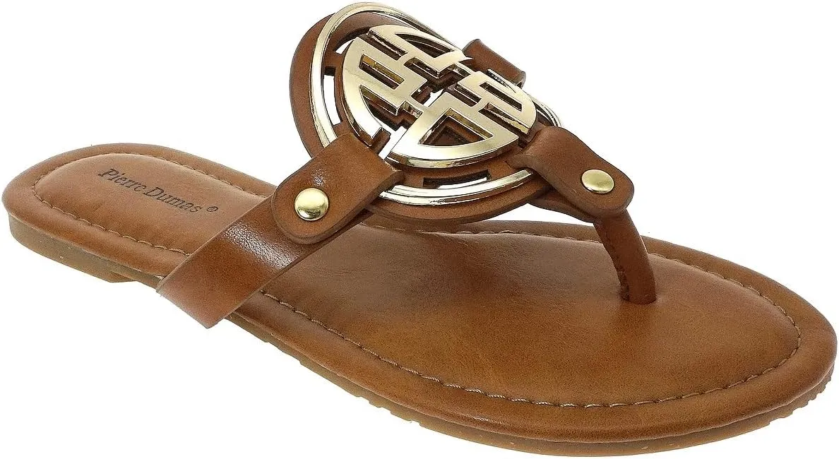 Pierre Dumas Women's Thong Sandals Limit-24 New Tan 6