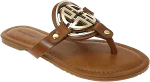 Pierre Dumas Women's Thong Sandals Limit-24 New Tan 6