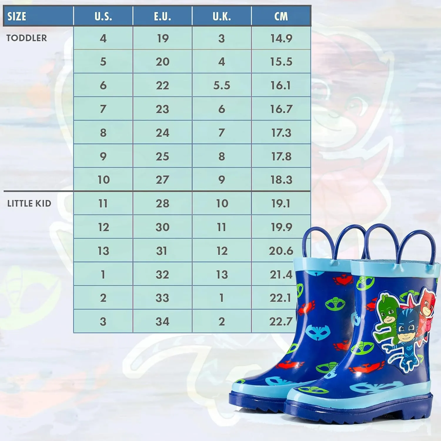 PJ Masks boys Rain Boots
