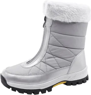 Platform Snow Boot for Women Ankle Boot Warm Classic Ultra Snow Platform Anti-Slip Boot for Outdoor Fur Fleece Lined Sneakers Plush Lined Boots Shoes Slip On Boots Waterproof Booties