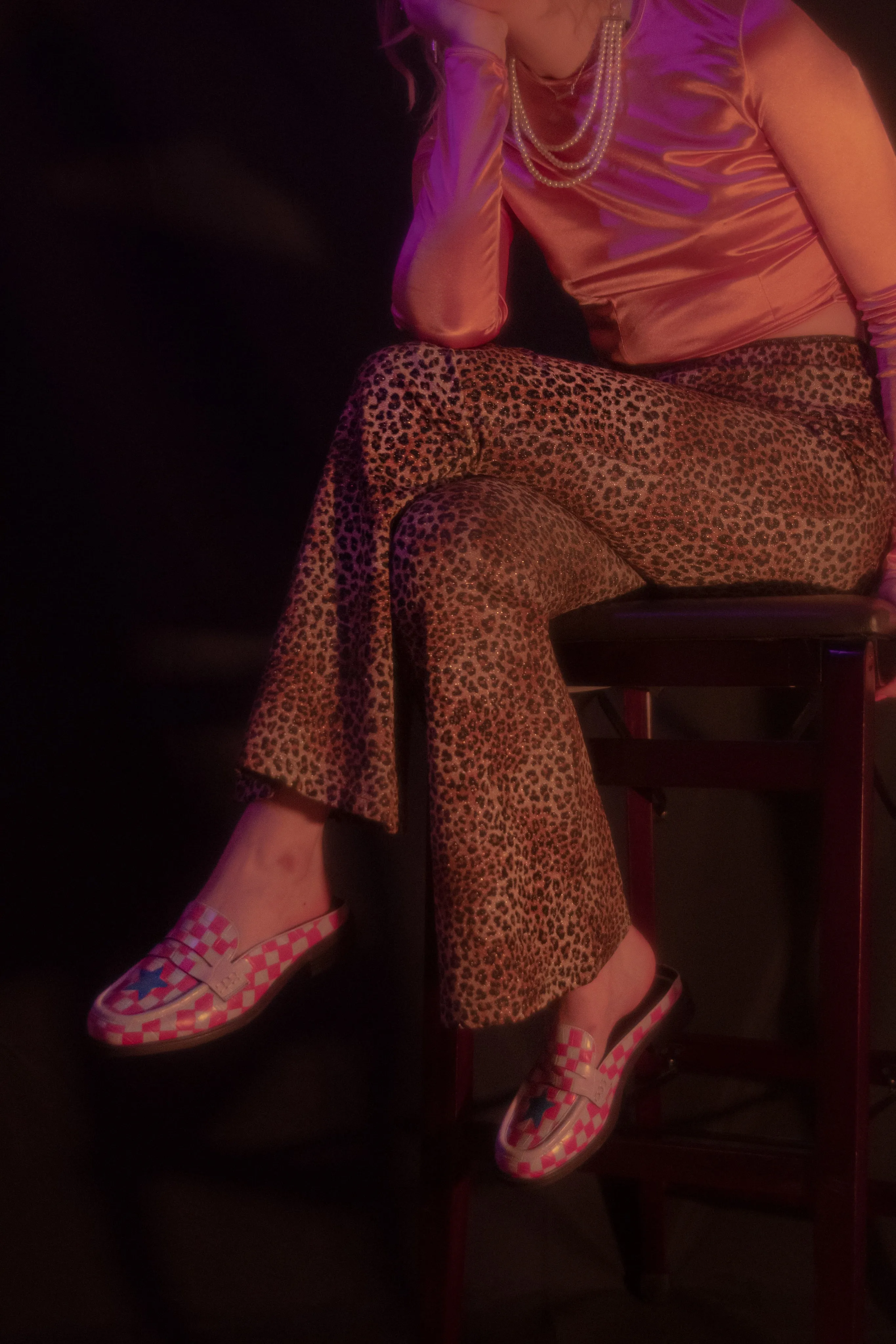 “Princess Pearl” flat loafers