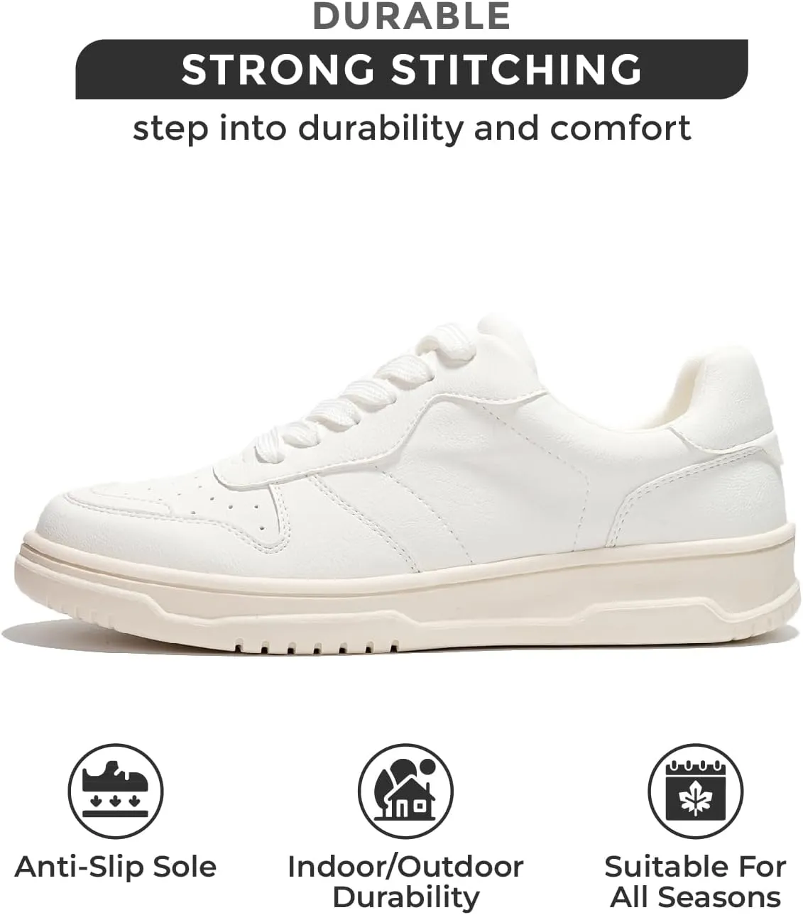 Project Cloud Sneakers for Women - Dunks Woman Comfortable Memory Foam Shoes for Women Footwear, Vegan Leather Women's Fashion Sneakers, Non-Slip Womens Shoes Machine Wash (Kiki)