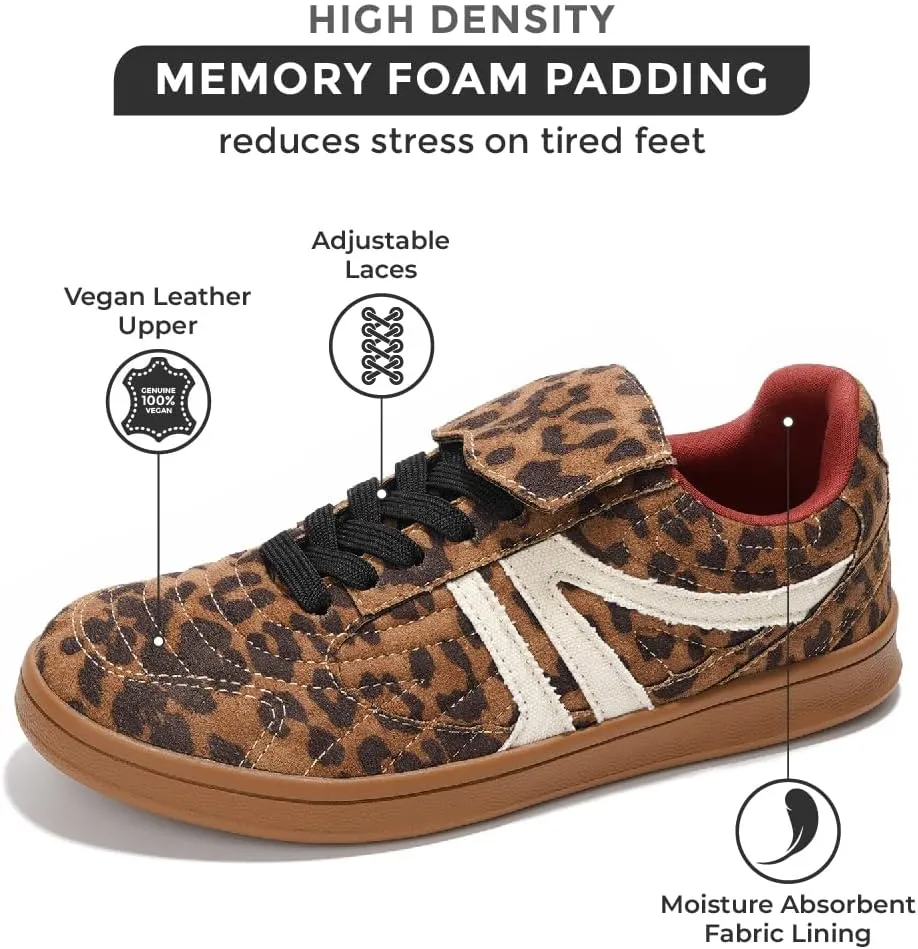 Project Cloud Womens Sneakers - Memory Foam Casual Shoes for Women Footwear Lace Up Women's Fashion Sneakers - Non-Slip Comfortable Trendy Shoes Womens (Madrid)