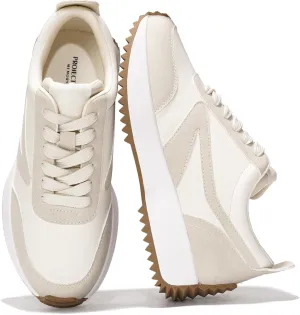 Project Cloud Womens Sneakers - Memory Foam Insole and Lightweight Spring Shoes - Non-Slip Lace Up Trendy Shoes - Fashion Sneakers for Women 2025