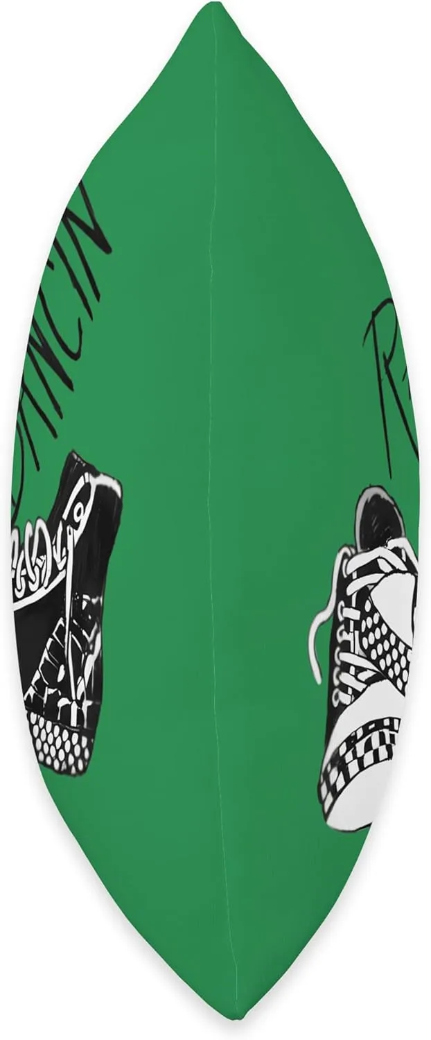 Rap Dancin' Sneakers Graffiti Vibes Throw Pillow